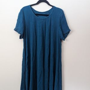 Grizas washed linen dress